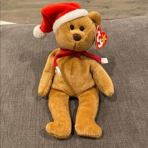 TY Beanie Baby - 1997 Teddy NEW WITH TAGS! vintage toys toy plush bear christmas
